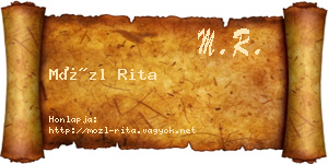 Mözl Rita névjegykártya